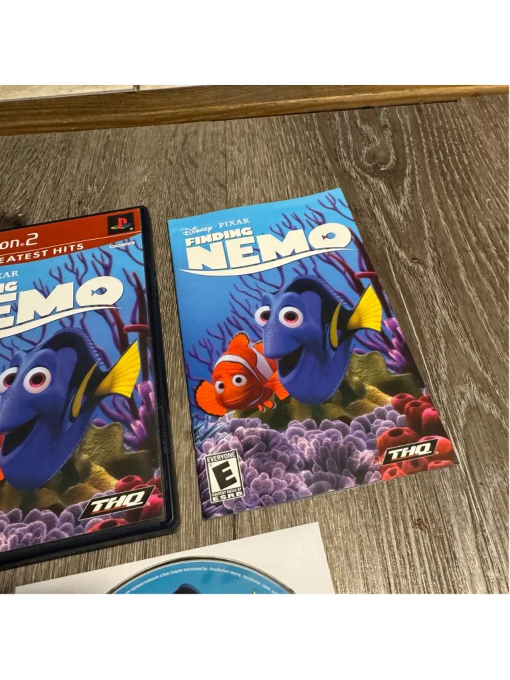 Ps2 THQ Finding Nemo PlayStation 2 Video Game Dory Disney Cib Complete